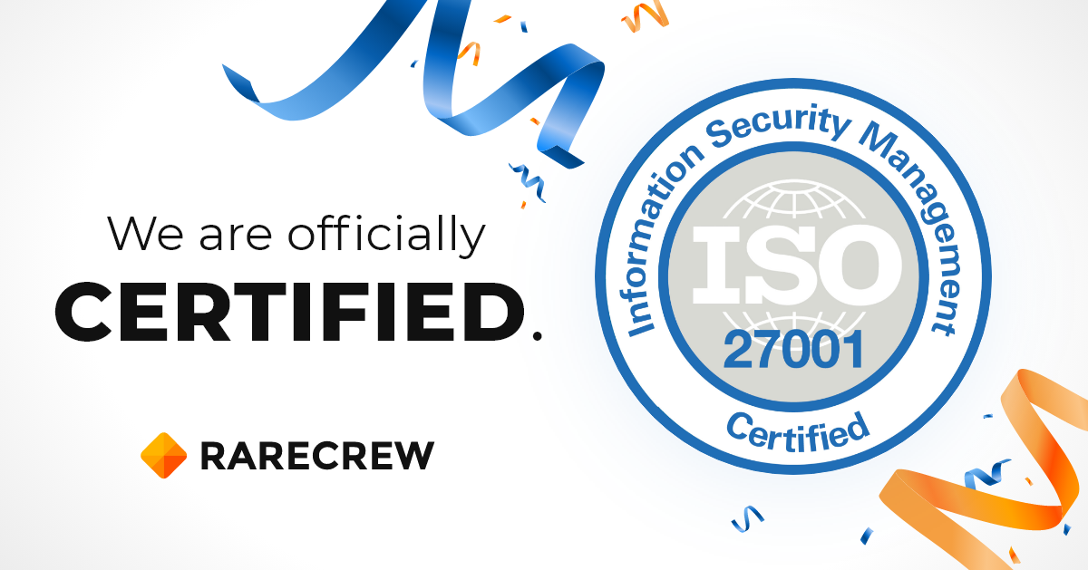 Rare Crew Achieves ISO 27001 Certification