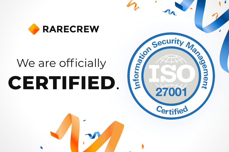 Security First: Rare Crew Achieves ISO 27001 Certification